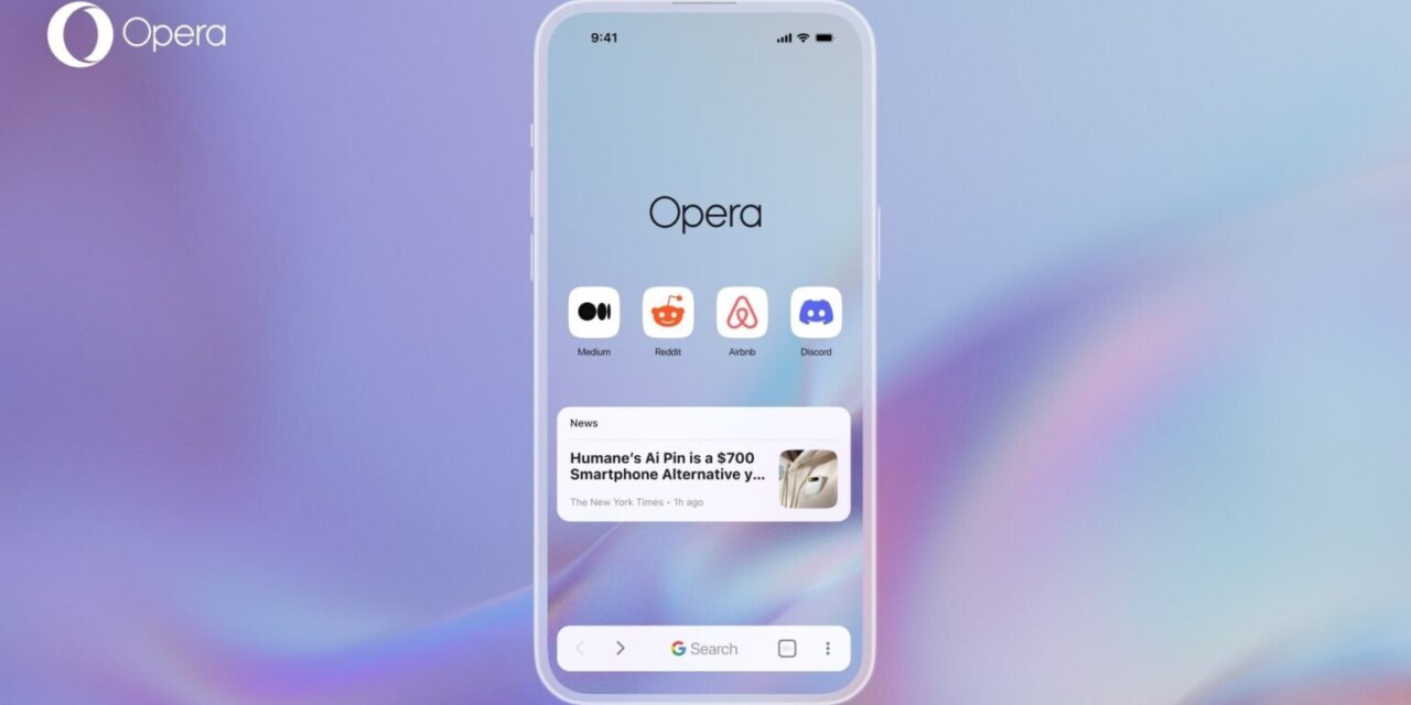 Opera lança seu navegador com IA para iOS, o One