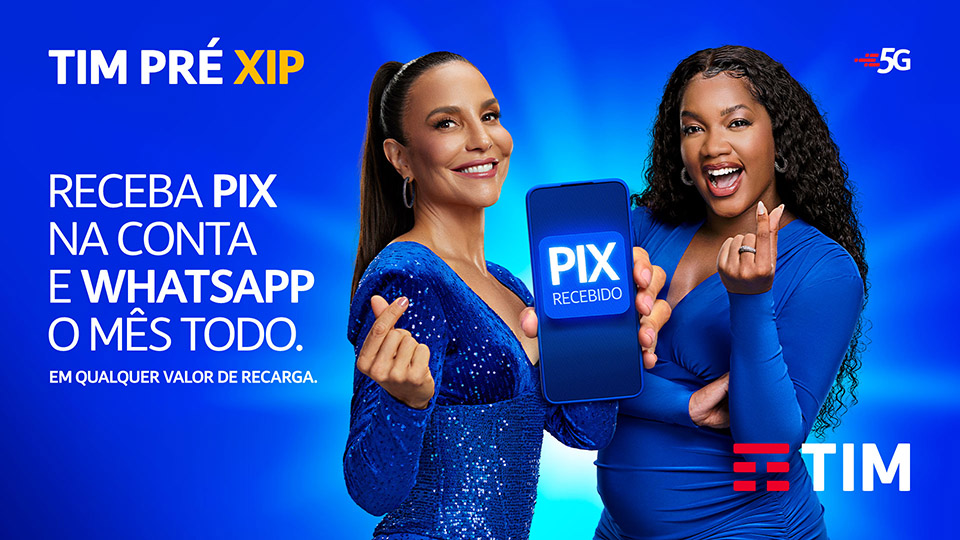 TIM lança Pré XIP, recarga com cashback via Pix na conta do cliente