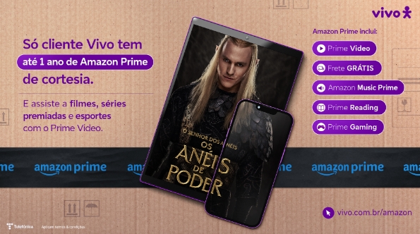 Vivo dá degustação do Amazon Prime por até um ano