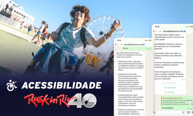 Rock in Rio anuncia chatbot no WhatsApp para PCDs, grávidas e diabéticos