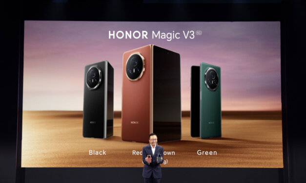 Honor lança smartphone dobrável fino Magic V3