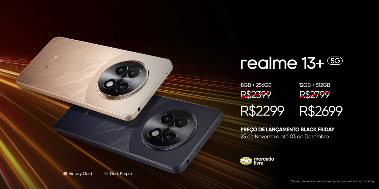 realme lança smartphone 5G de olho em público gamer na Black Friday