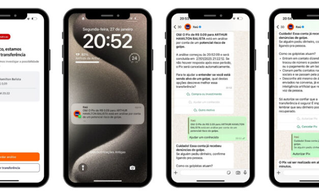 Itaú lança solução de segurança via WhatsApp para transações Pix